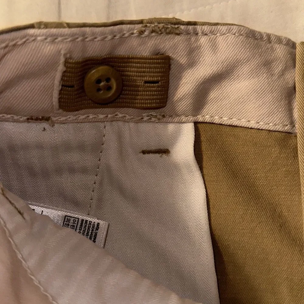 GAP 14 NWT Khaki Tan Cotton Adjustable Waist Stretch Shorts